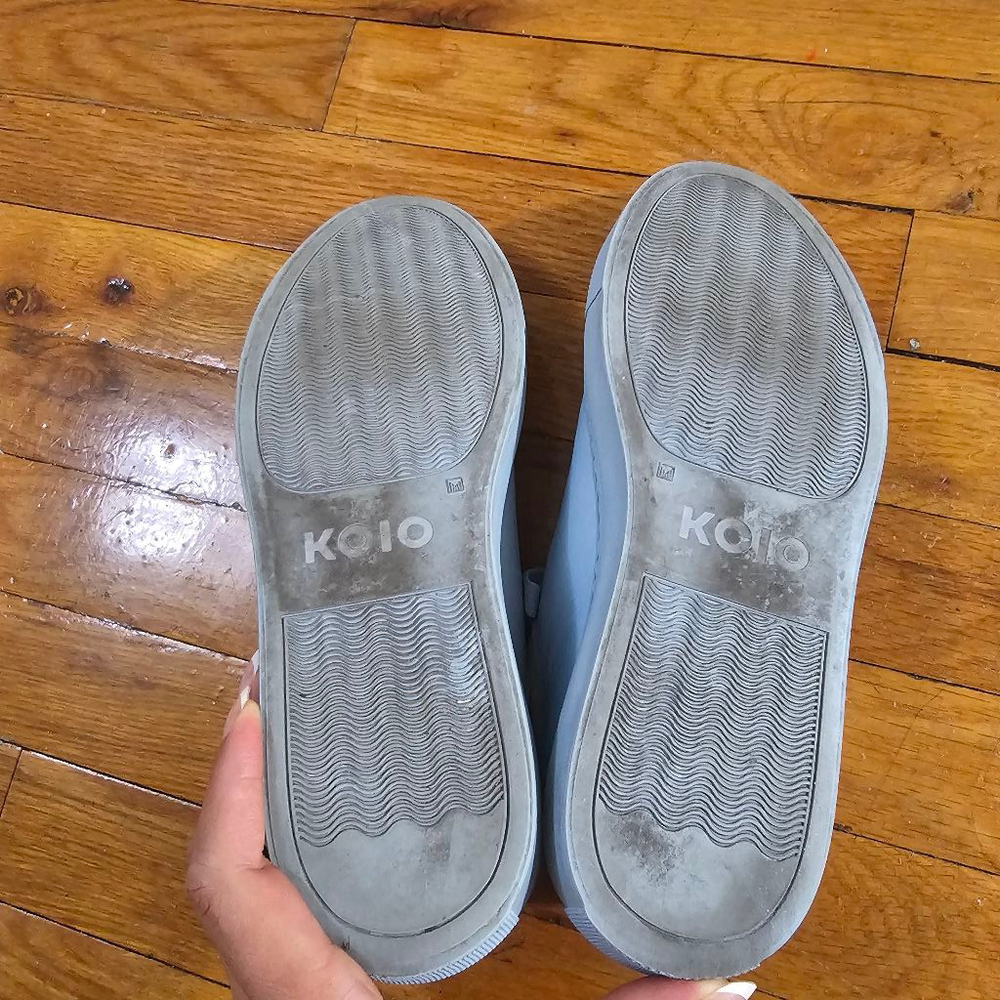 Koio Capri Leather Sneakers Blue Size 8 View 5